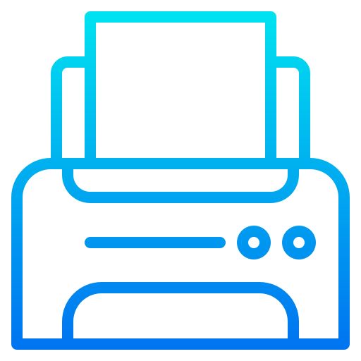 Printer srip Gradient icon