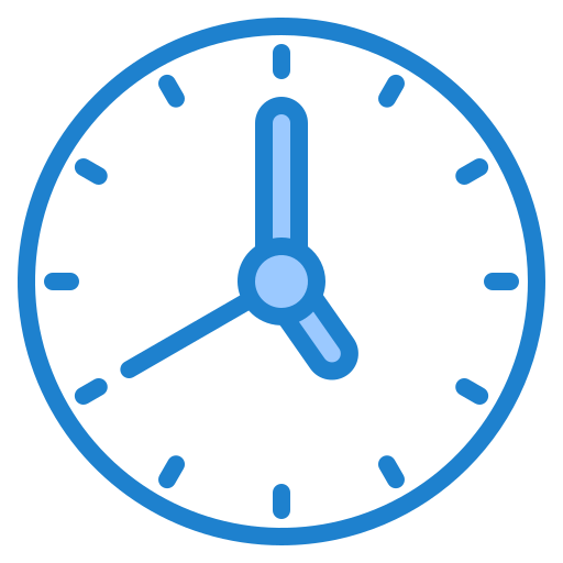 Clock srip Blue icon