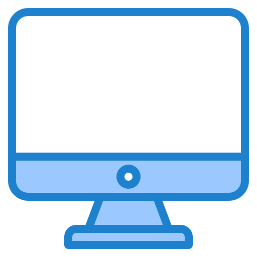 Computer srip Blue icon