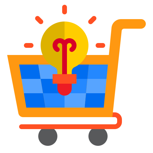 e-commerce srip Flat icona