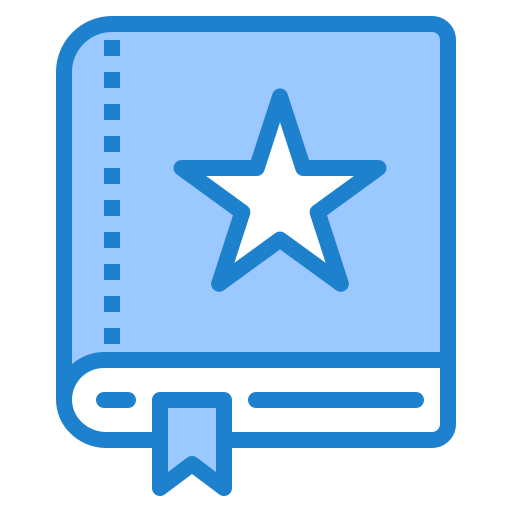Bookmark srip Blue icon