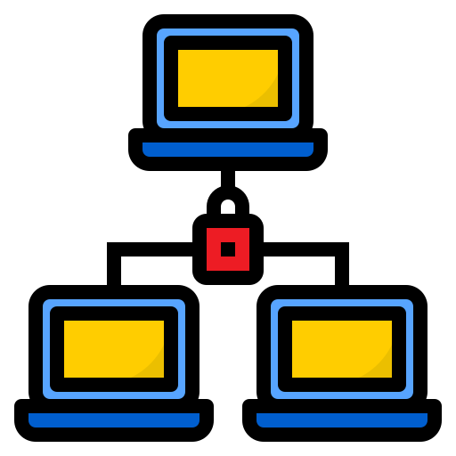 プライベートネットワーク srip Lineal Color icon