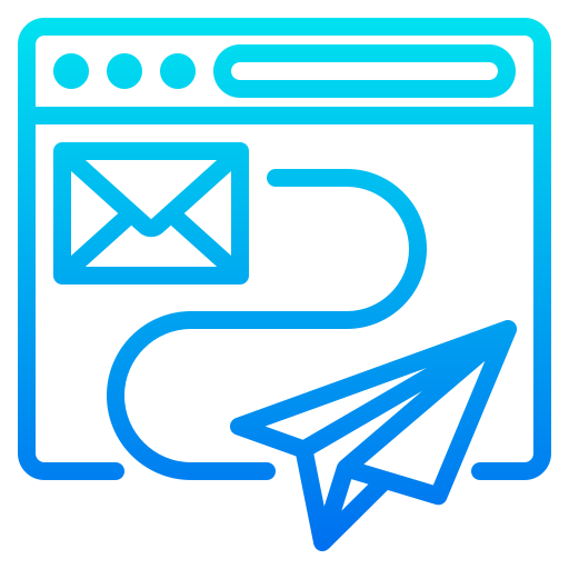 mail senden srip Gradient icon