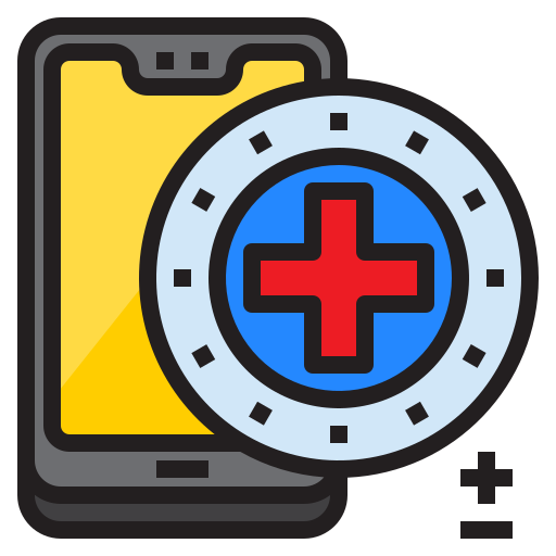 Hospital srip Lineal Color icon