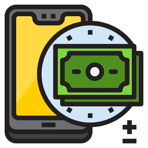 Money srip Lineal Color icon