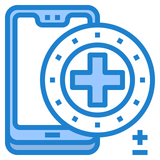 Hospital srip Blue icon