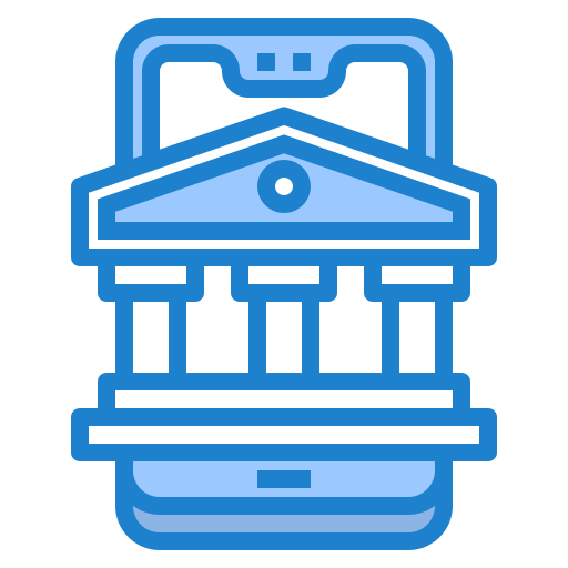 銀行 srip Blue icon
