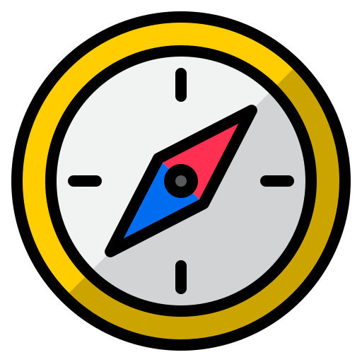 Compass srip Lineal Color icon