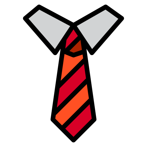 cravatta srip Lineal Color icona