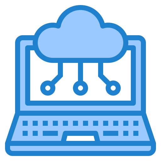 cloud computing srip Blue icon