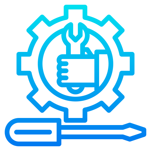 technische dienst srip Gradient icoon
