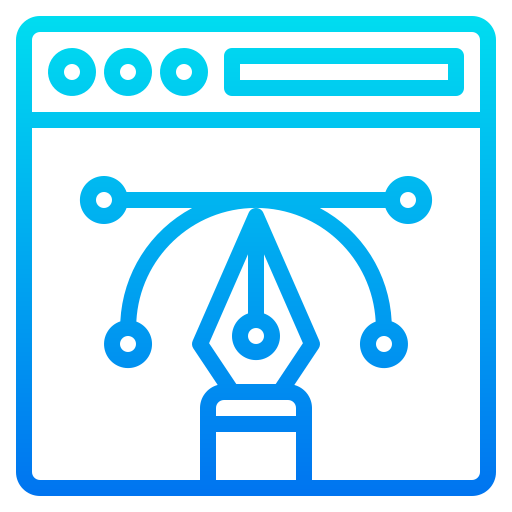 web-design srip Gradient icon