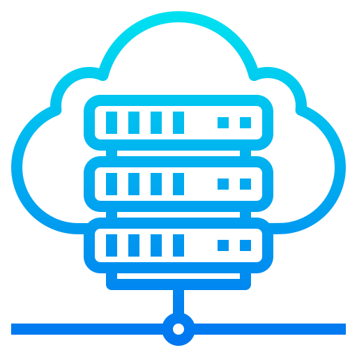 cloud-netzwerk srip Gradient icon