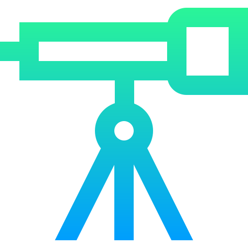 Telescope Super Basic Straight Gradient icon