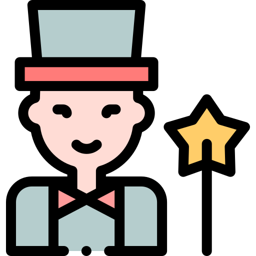 Magician Detailed Rounded Lineal color icon