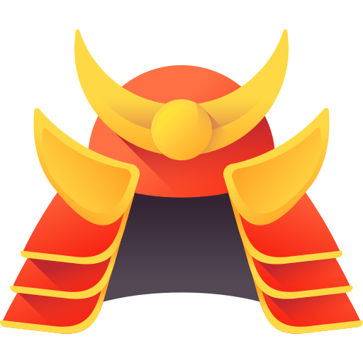Samurai 3D Color icon
