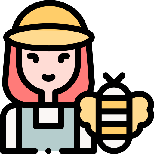 Beekeeper Detailed Rounded Lineal color icon