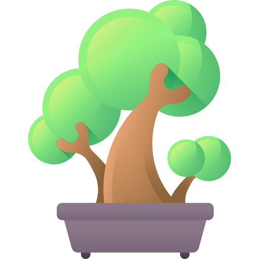 bonsai 3D Color icoon