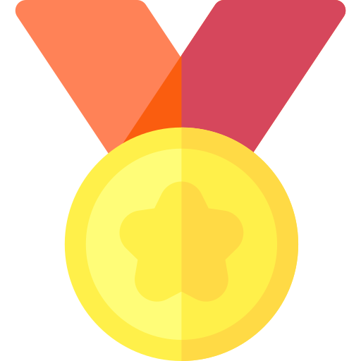 Медаль Basic Rounded Flat иконка