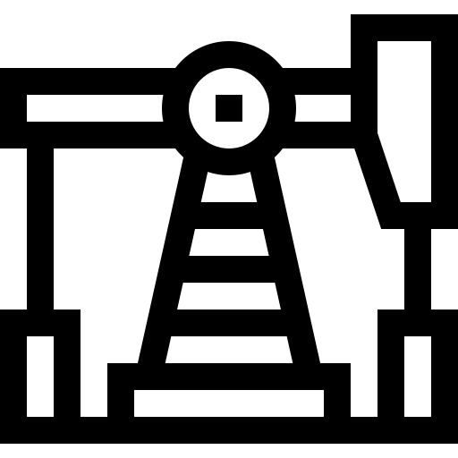 pumpjack Basic Straight Lineal Ícone