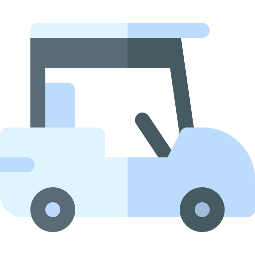 ゴルフカート Basic Rounded Flat icon