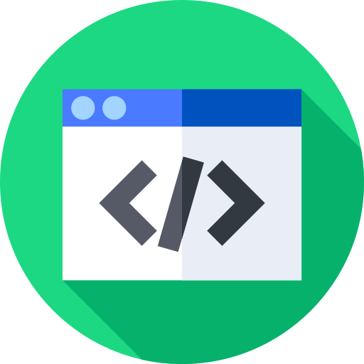 Code Flat Circular Flat icon