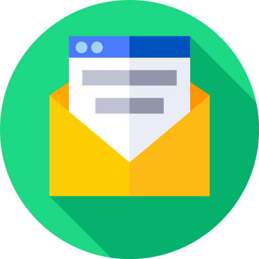 email Flat Circular Flat icono