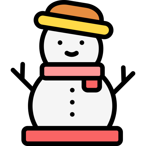 Snowman Generic Outline Color icon