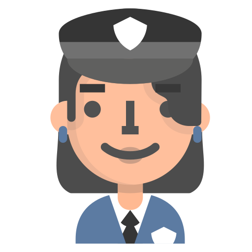 Женщина-полицейский Generic Flat иконка
