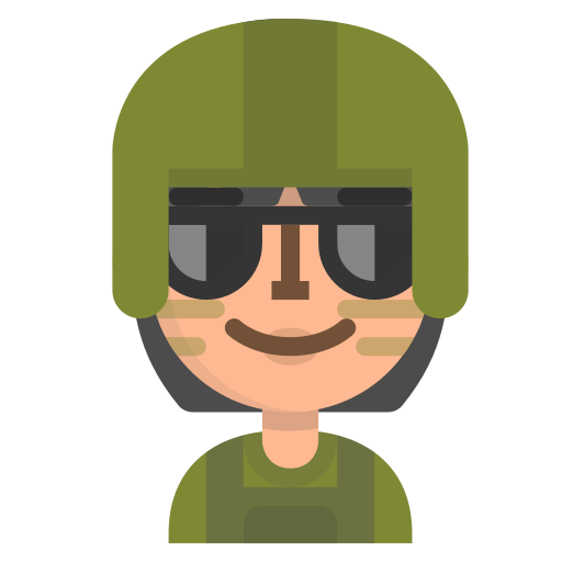 soldaat Generic Flat icoon