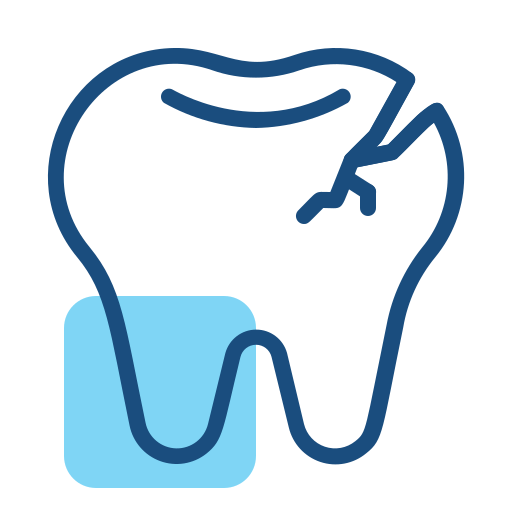 Сломанный зуб Generic Fill & Lineal иконка