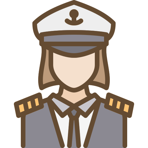 キャプテン Berkahicon Lineal Color icon
