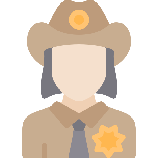 sheriff Berkahicon Flat icoon
