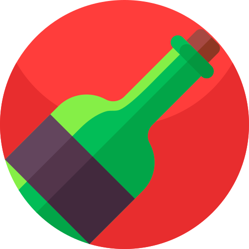 vino Geometric Flat Circular Flat icona