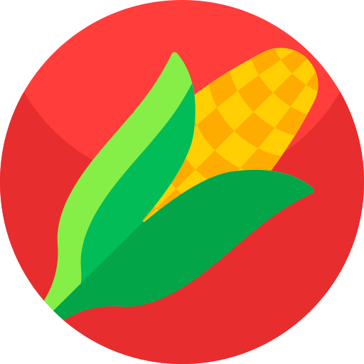 maíz Geometric Flat Circular Flat icono