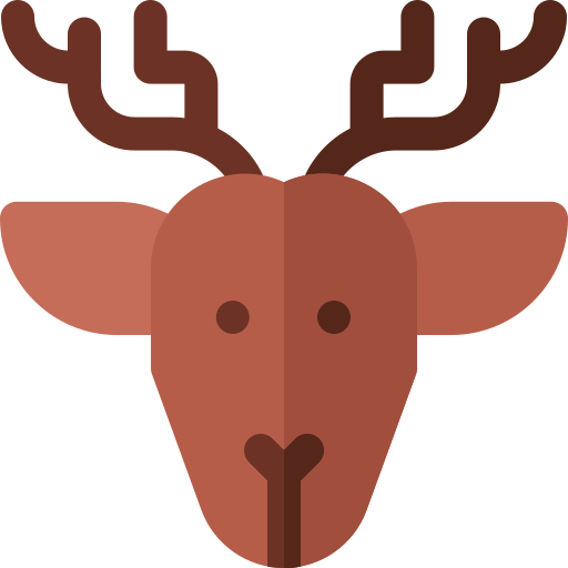 Reindeer Basic Rounded Flat icon