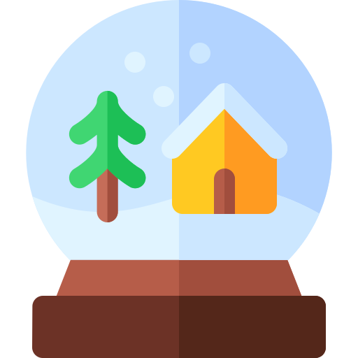 sneeuwbol Basic Rounded Flat icoon