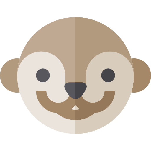 otter Basic Straight Flat icoon