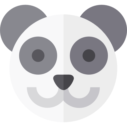 panda Basic Straight Flat ikona