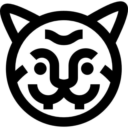 tygrys Basic Straight Lineal ikona