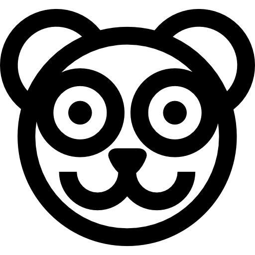 panda Basic Straight Lineal ikona