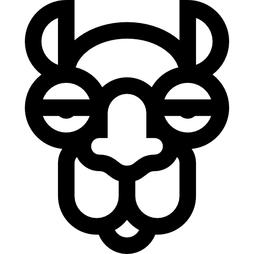 wielbłąd Basic Straight Lineal ikona