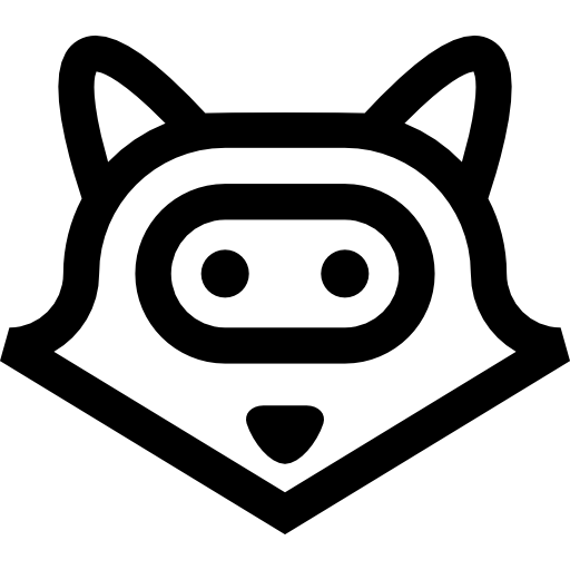 waschbär Basic Straight Lineal icon