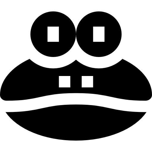 Żaba Basic Straight Filled ikona