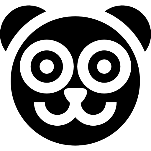 panda Basic Straight Filled icono