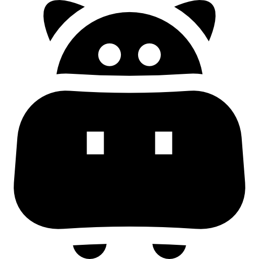 hipopotam Basic Straight Filled ikona