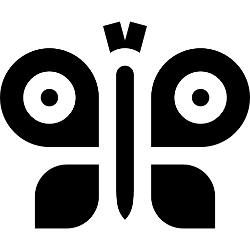 mariposa Basic Straight Filled icono