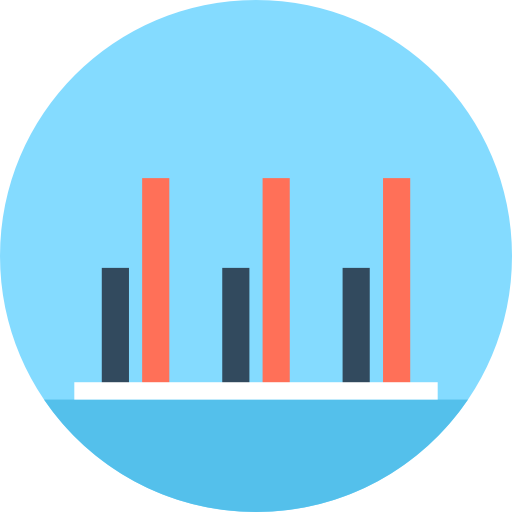 analyse Flat Color Circular icoon