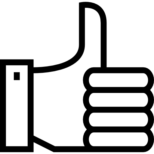 Thumb up Detailed Straight Lineal icon