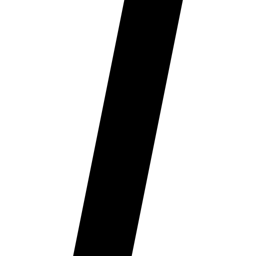 corsivo Basic Straight Filled icona